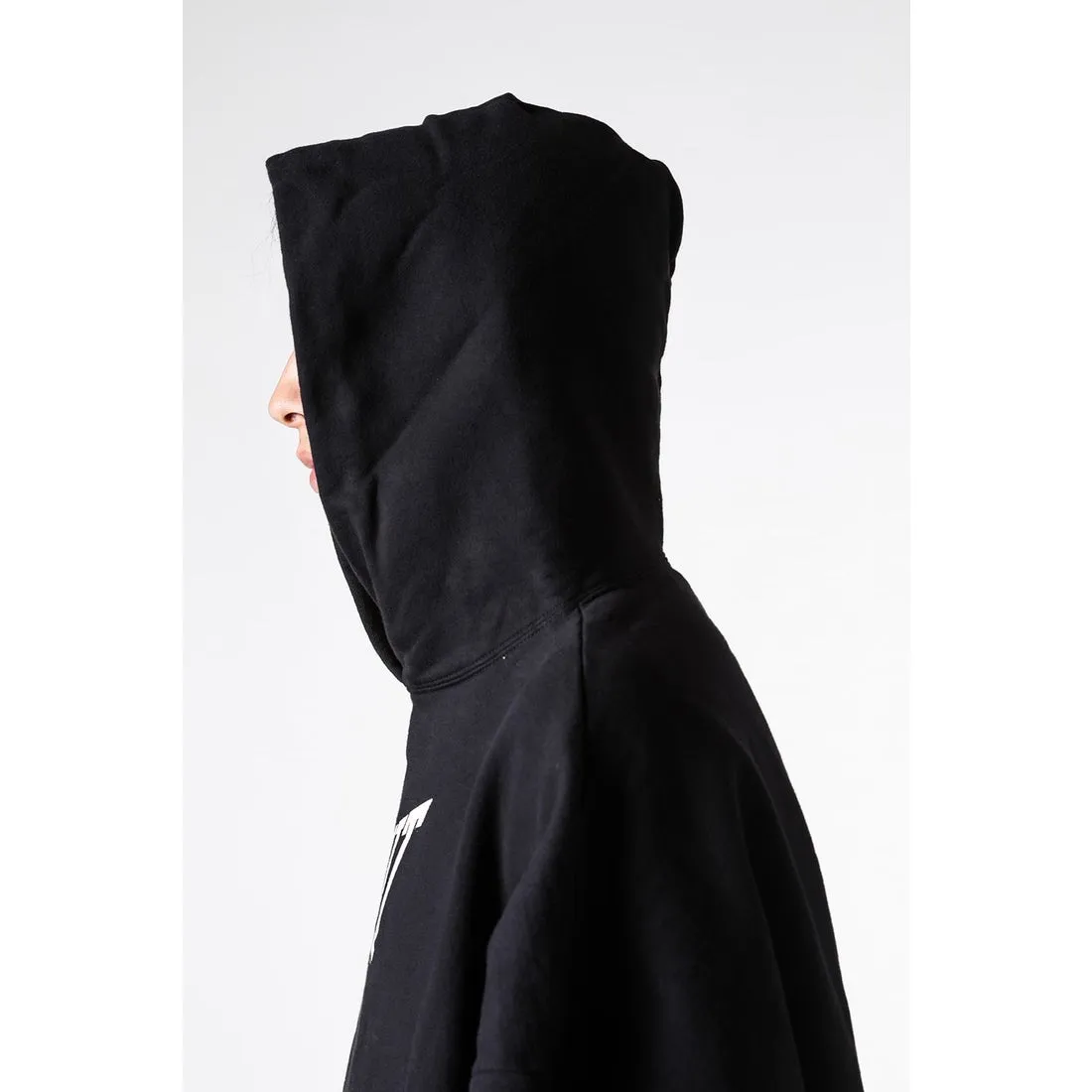SAINT Mxxxxxx RIBON SAINT HOODIE/BLK The latest SAINT basic loose hoodie, black S-XL, original uniform high weight and light fleece sweatshirt fabric, custom woven and dyed, original loose short fat version, unchanged from the knife, original flavor, original accessories, fruit main mark/wash mark/cherub mark complete, ready-to-wear pre-shrunk without deformation after washing
